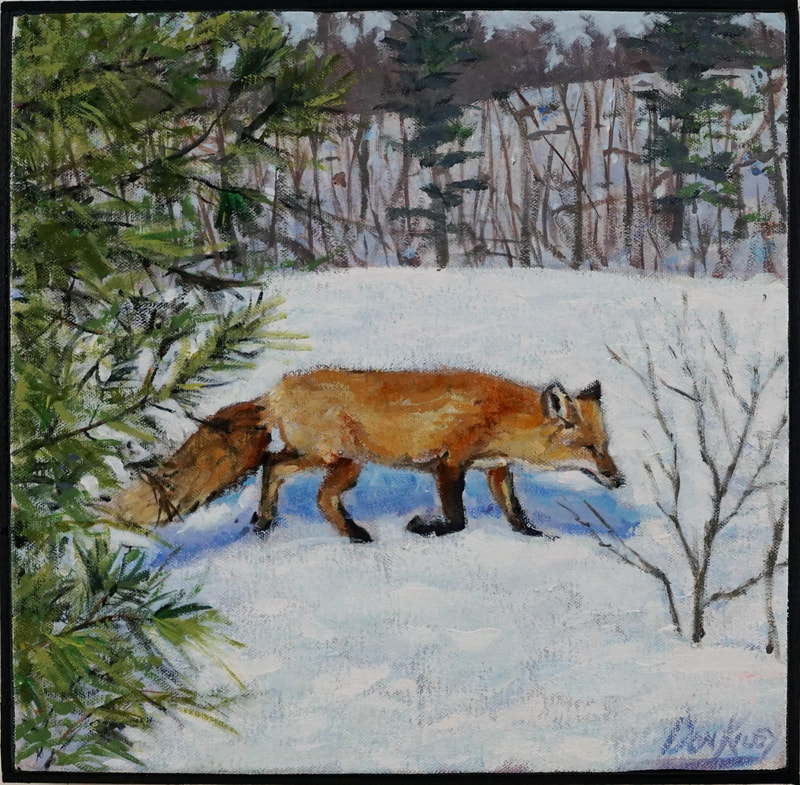 fox
painting
winter