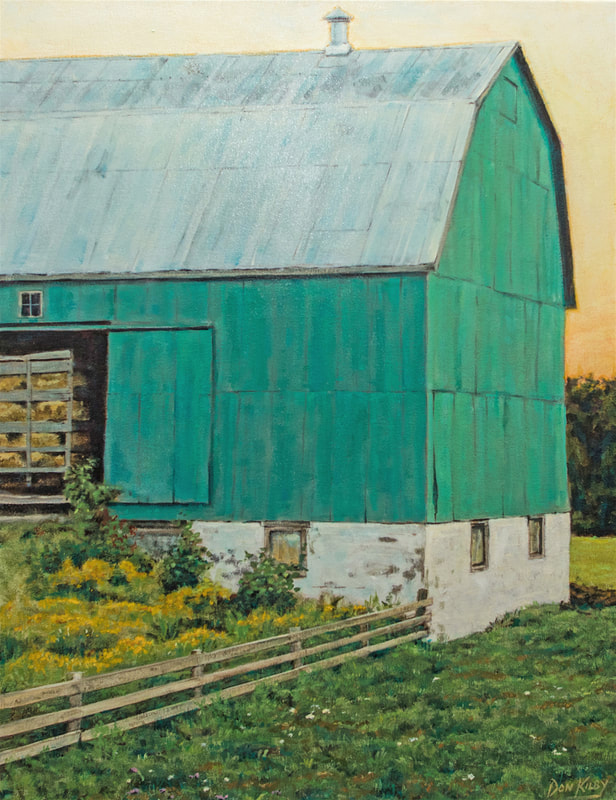 old barn
rural scene
barn painting