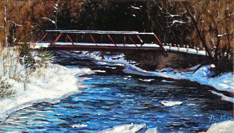 bridge
snow scene
beaver river