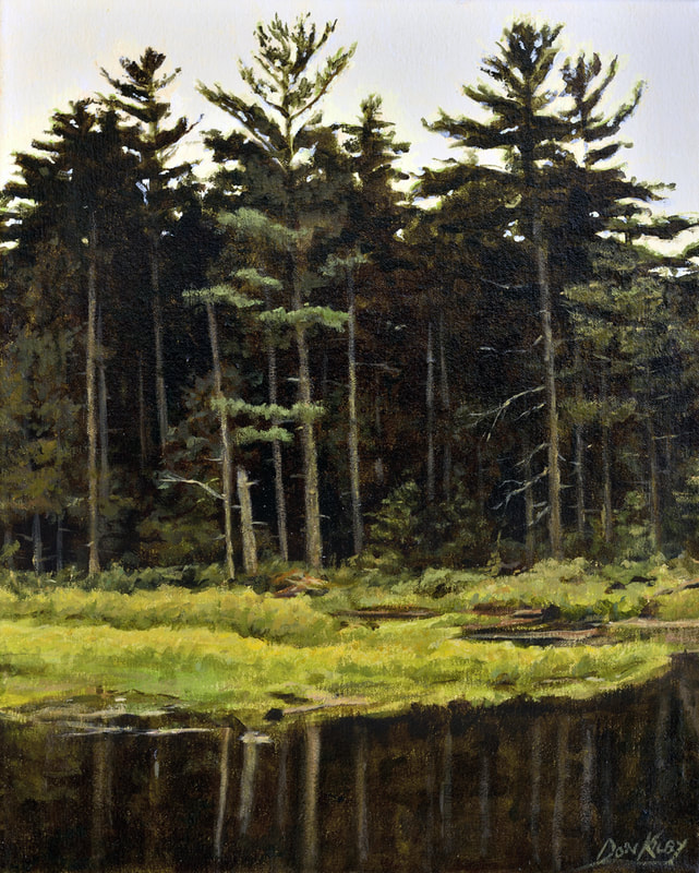 forest painting
northern landscape
canoe route
