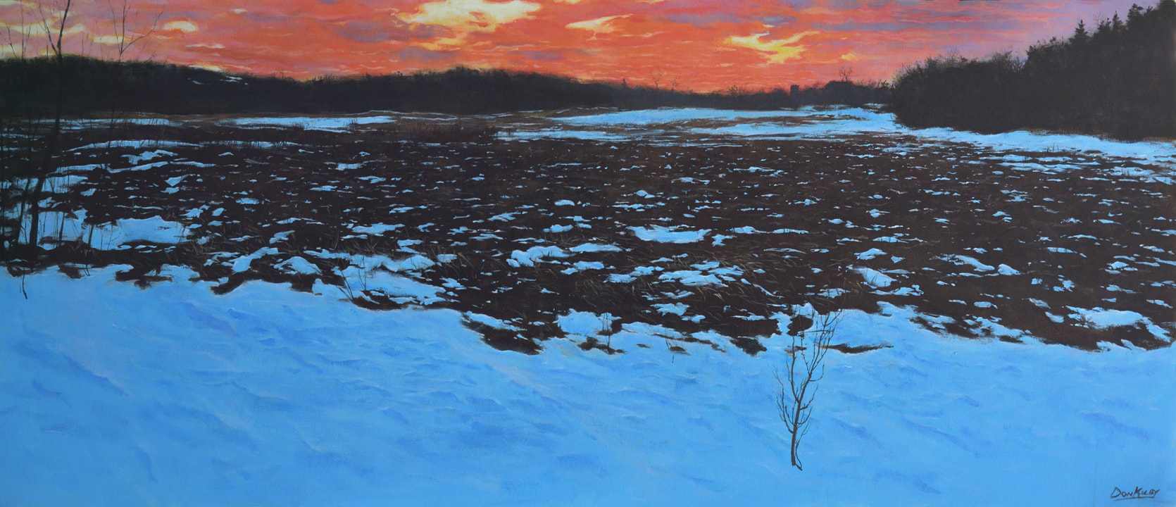 sunrise
nature
winter
painting
realism