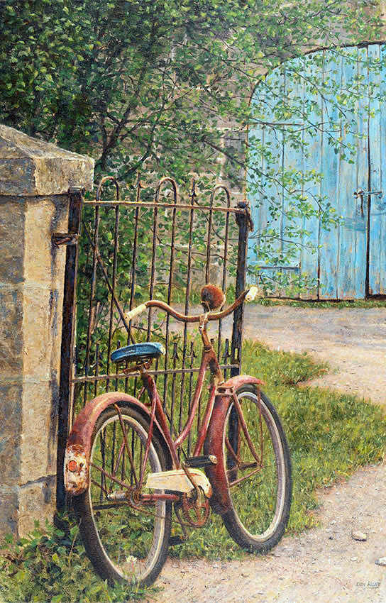 old bike
metal gate
eden mills