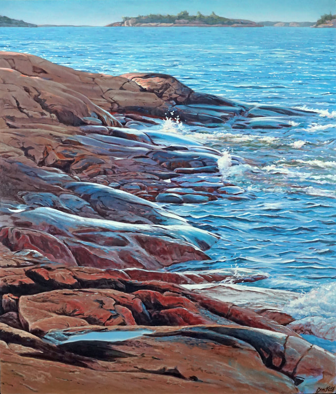 rocks
Georgian Bay
water
painting
