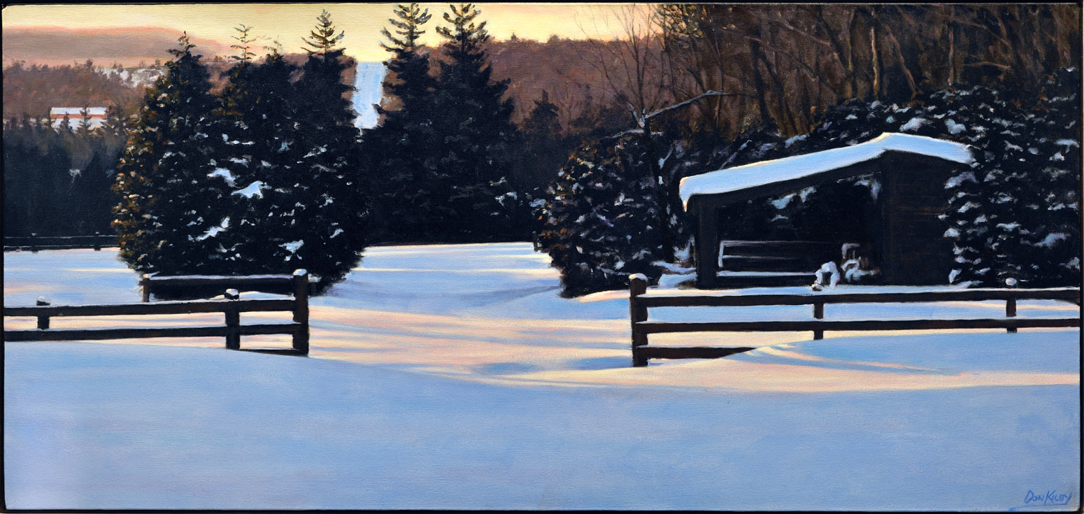 winter
painting
sunset
rural